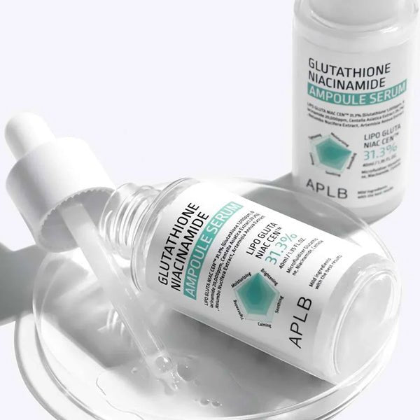 Izgaismojošs serums sejai | APLB Glutathione Niacinamide Ampoule Serum - KOORE