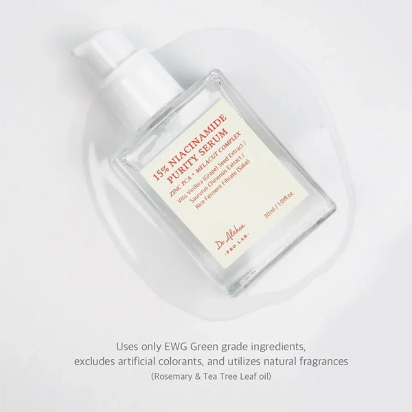 Sebumu regulējošs un sejas toni izlīdzinošs serums Dr. Althea Niacinamide Purity