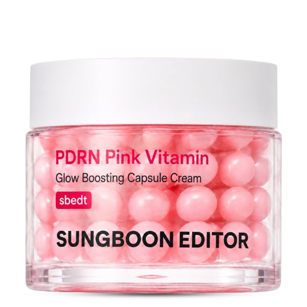 Sungboon Editor PDRN Pink Vitamin Glow Boosting Capsule Cream 50ml trauciņš