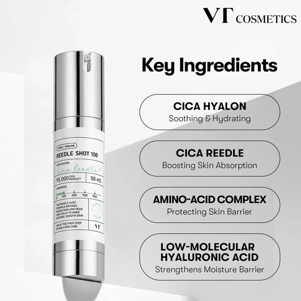 VT Cosmetics Reedle Shot 300 – mikroadatu serums ar vidēju intensitāti ādas atjaunošanai