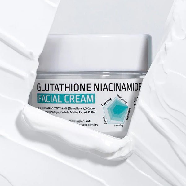 Krēms sejai mirdzumam un vienmērīgam tonim | APLB Glutathione Niacinamide Facial Cream - KOORE