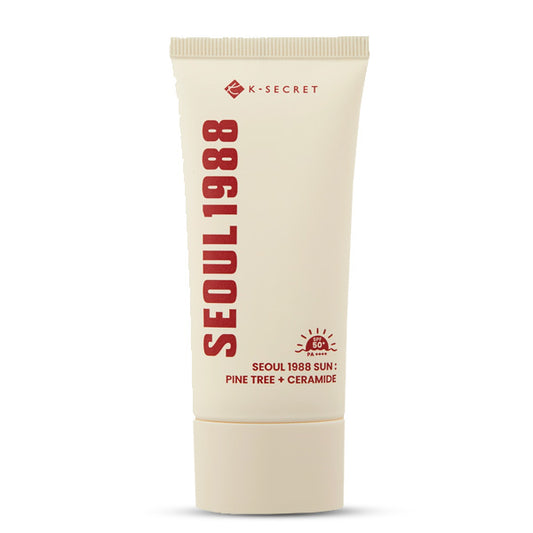K‑SECRET SEOUL 1988 Sun SPF 50+ PA++++ sauļošanās krēms, Pine Tree + Ceramide formulējums