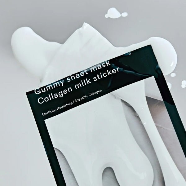 Lokšņu maska ar kolagēnu un pienu | Abib Gummy Sheet Mask with Collagen and Milk - KOORE