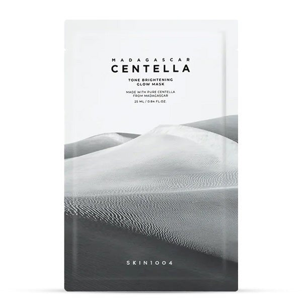Lokšņu sejas maska ādas toņa izlīdzināšanai | skin1004 Madagascar Centella Tone Brightening Glow Mask - KOORE