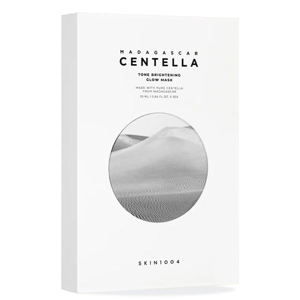 Lokšņu sejas maska ādas toņa izlīdzināšanai | skin1004 Madagascar Centella Tone Brightening Glow Mask - KOORE
