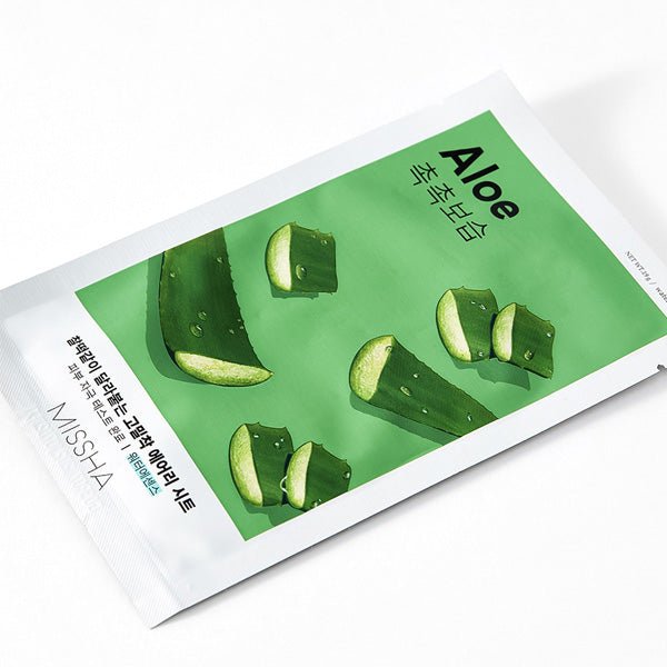 Lokšņu sejas maska ar alveju | MISSHA Airy Fit Sheet Mask Aloe - KOORE