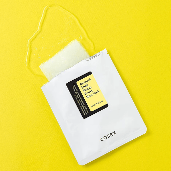 Lokšņu sejas maska ar gliemežu mucīnu | COSRX Advanced Snail Mucin Power Sheet Mask - KOORE