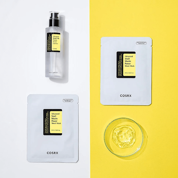 Lokšņu sejas maska ar gliemežu mucīnu | COSRX Advanced Snail Mucin Power Sheet Mask - KOORE