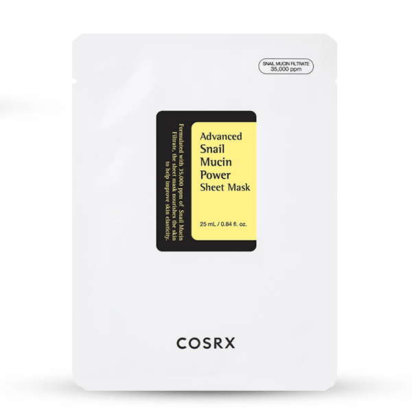 Lokšņu sejas maska ar gliemežu mucīnu | COSRX Advanced Snail Mucin Power Sheet Mask - KOORE