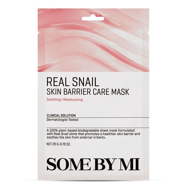 Lokšņu sejas maska ar gliemežu mucīnu | SOME BY MI Real Care Mask Snail Skin Barrier - KOORE
