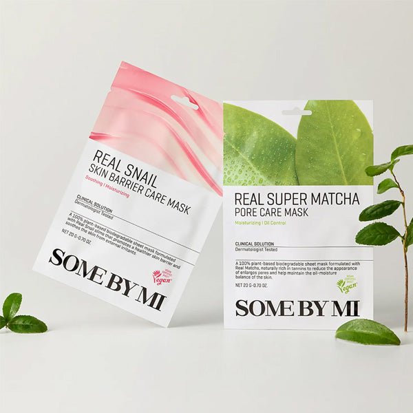 Lokšņu sejas maska ar gliemežu mucīnu | SOME BY MI Real Care Mask Snail Skin Barrier - KOORE