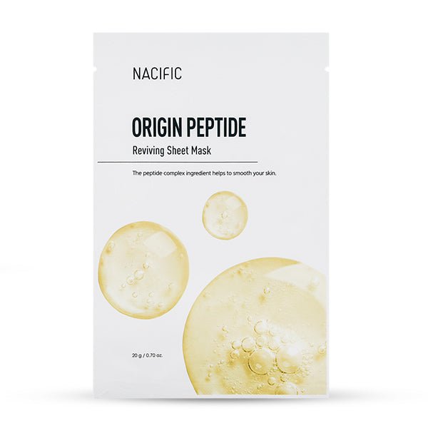 Lokšņu sejas maska ar peptīdiem | Nacific Origin Peptide Reviving Sheet Mask - KOORE