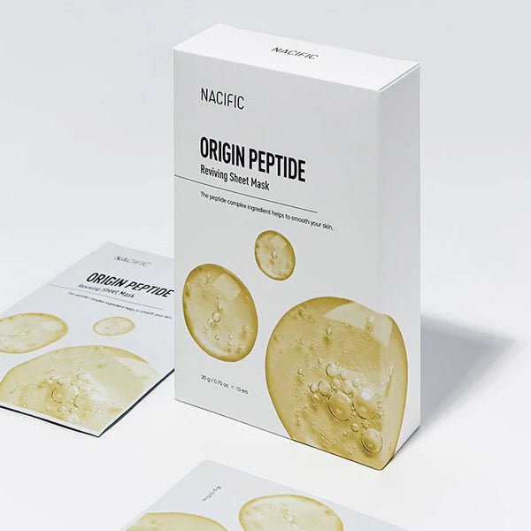 Lokšņu sejas maska ar peptīdiem | Nacific Origin Peptide Reviving Sheet Mask - KOORE