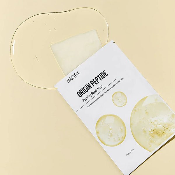 Lokšņu sejas maska ar peptīdiem | Nacific Origin Peptide Reviving Sheet Mask - KOORE