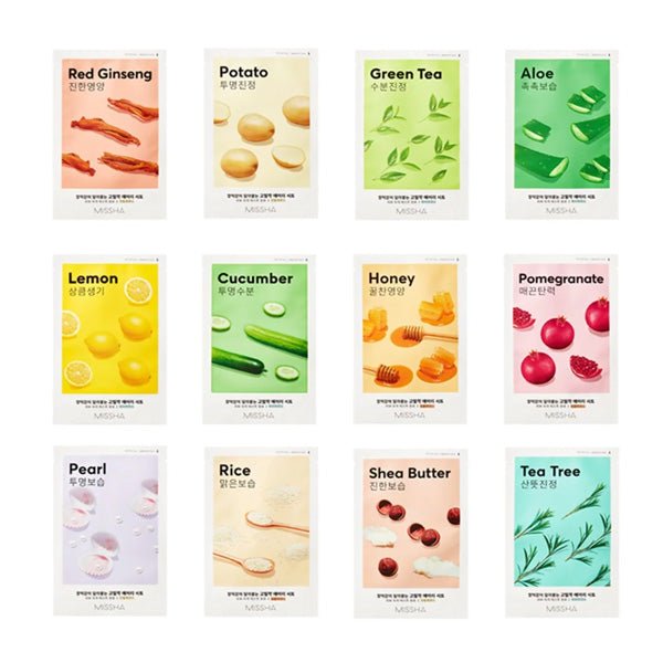 Lokšņu sejas maska ar Šī sviestu | MISSHA Airy Fit Sheet Mask Shea Butter - KOORE