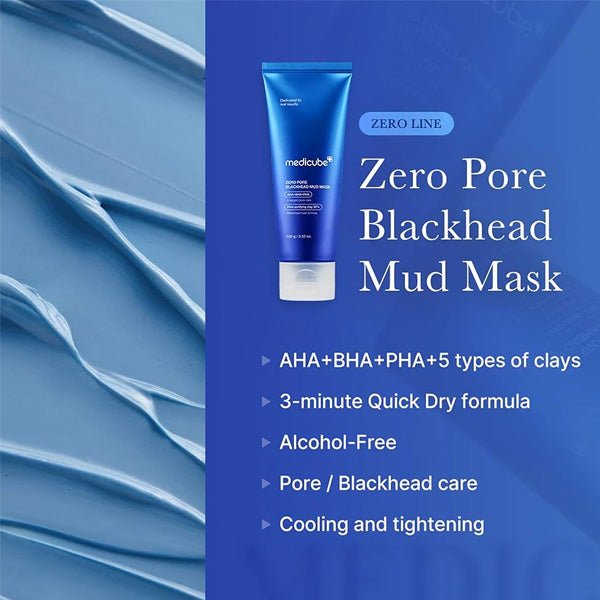 Māla maska dziļai poru attīrīšanai | Medicube Zero Pore Blackhead Mud Mask - KOORE