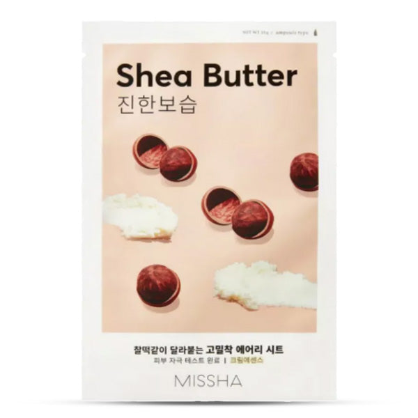 MISSHA Airy Fit Shea Butter sejas maska – iepakojums priekšskatā