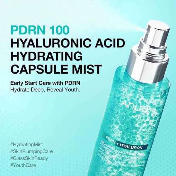 Mitrinoša kapsulu sejas esence-mists ar PDRN | Anua PDRN Hyaluronic Acid Hydrating Capsule Mist - KOORE