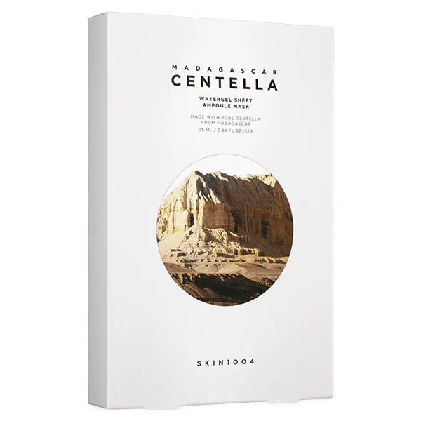 Mitrinoša un nomierinoša lokšņu sejas maska | skin1004 Madagascar CENTELLA watergel sheet ampoule mask - KOORE
