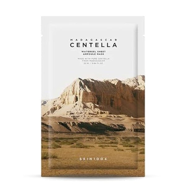 Mitrinoša un nomierinoša lokšņu sejas maska | skin1004 Madagascar CENTELLA watergel sheet ampoule mask - KOORE