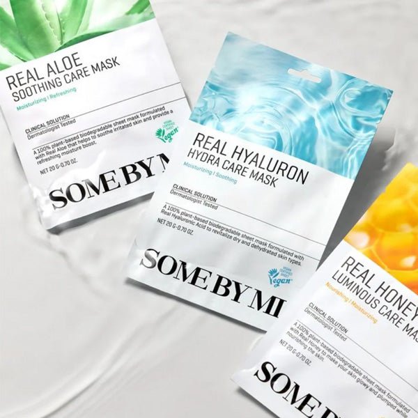 Mitrinoša un nomierinoša lokšņu sejas maska | Some By Mi Real Care Mask - KOORE