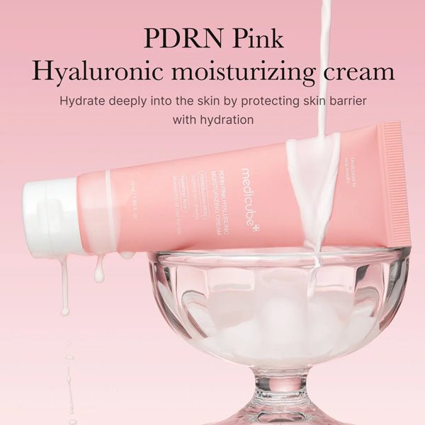 Mitrinošs krēms ar PDRN un hialuronskābi | Medicube Pdrn Pink Hyaluronic Moisturizing Cream - KOORE
