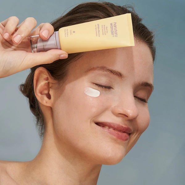 Mitrinošs saules aizsargkrēms ar SPF50+ | Haruharu Wonder Black Rice Moisture Airyfit Sunscreen - KOORE