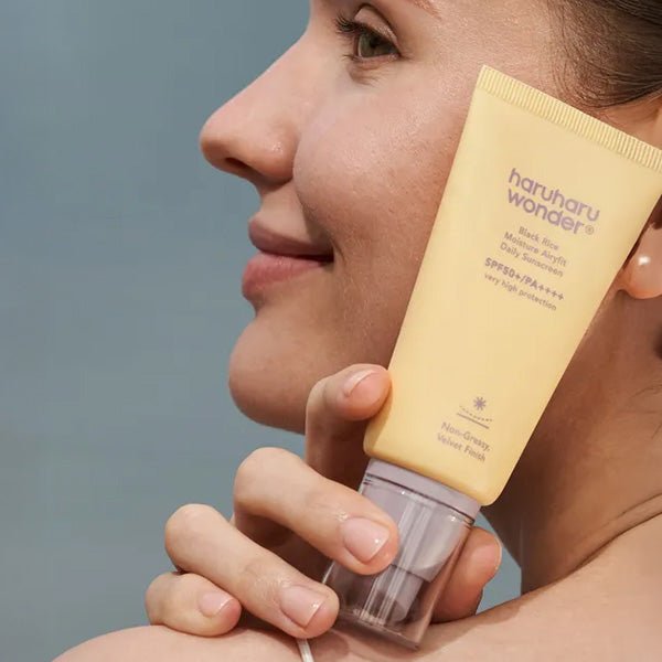 Mitrinošs saules aizsargkrēms ar SPF50+ | Haruharu Wonder Black Rice Moisture Airyfit Sunscreen - KOORE