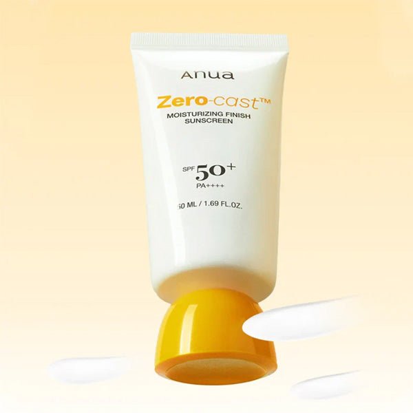 Mitrinošs saules aizsargkrēms SPF50+ | Anua Zero-Cast Moisturizing Finish Sunscreen - KOORE