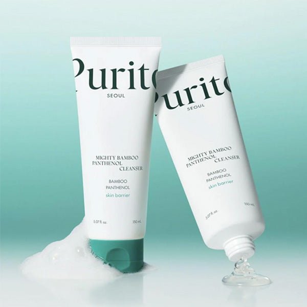 Mitrinošs sejas mazgāšanas gēls ar pantenolu | Purito Seoul Mighty Bamboo Panthenol Cleanser - KOORE