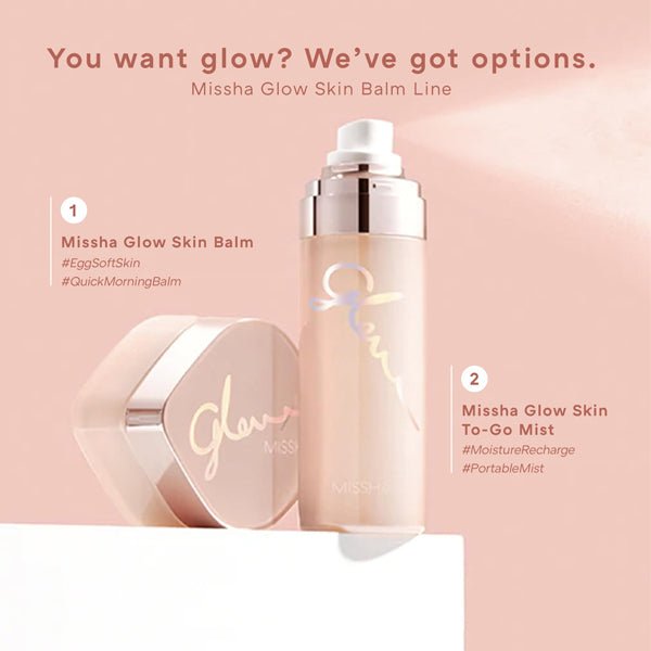 Mitrinošs sprejs tūlītējam mirdzumam | Missha Glow Skin Balm to Go Mist (80 ml) - KOORE