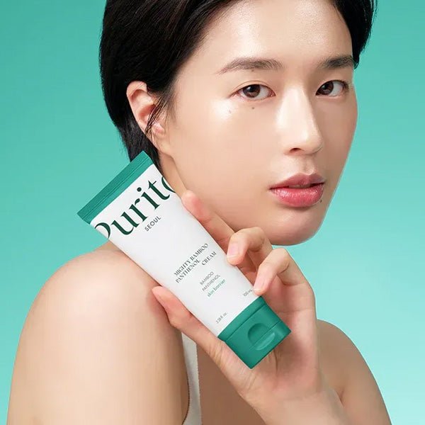 Mitrinošs un nomierinošs pantenola sejas krēms | Purito Mighty Bamboo Panthenol Cream - KOORE