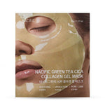 Nomierinoša hidrogēla sejas maska | Nacific Green Tea Cica Collagen Gel Mask - KOORE