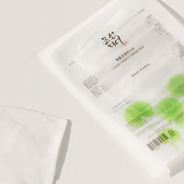 Nomierinoša lokšņu sejas maska | Beauty of Joseon Centella Asiatica Calming Mask - KOORE