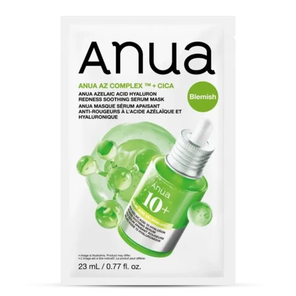 Nomierinoša un apsārtumu mazinoša sejas maska | Anua Azelaic Acid Hyaluron Redness Soothing Serum Mask - KOORE