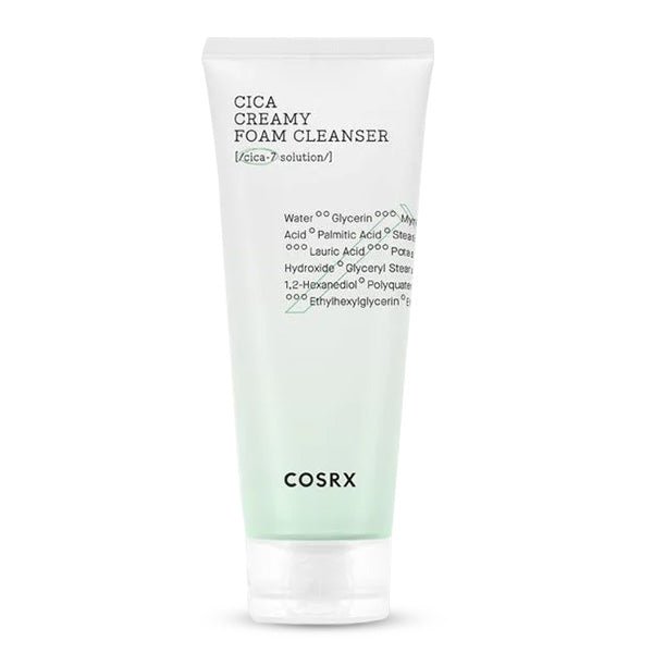 Nomierinošas krēmveida attīrošas putas | COSRX Pure Fit Cica Creamy Foam Cleanser - KOORE