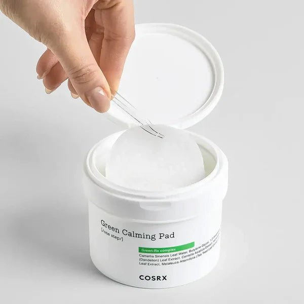 Nomierinoši vates diski | COSRX One Step Green Hero Calming Pad - KOORE