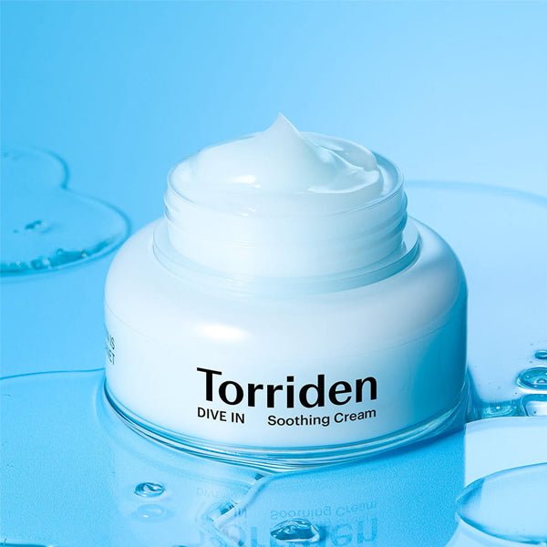 Nomierinošs un mitrinošs sejas krēms ar hialuronskābi | Torriden Dive-in Low Molecular Hyaluronic Acid Soothing Cream - KOORE