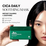 Nomierinošu auduma sejas masku komplekts ar Centellu 30 gab. | Vt Cosmetics Cica Daily Soothing Mask - KOORE