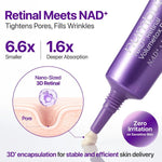 Nostiprinošs acu krēms ar NAD+ un retinalu | Numbuzin No. 9 NAD+ Retinal Volumetox Eye Cream - KOORE