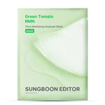 Sungboon Editor Green Tomato NMN Pore Minimizing Ampoule Mask 23g iepakojums