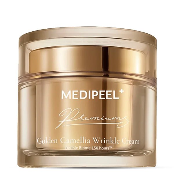 Premium atjaunojošs sejas krēms ar kamēlijas ekstraktu | Medi - Peel Premium Golden Camellia Wrinkle Cream - KOORE