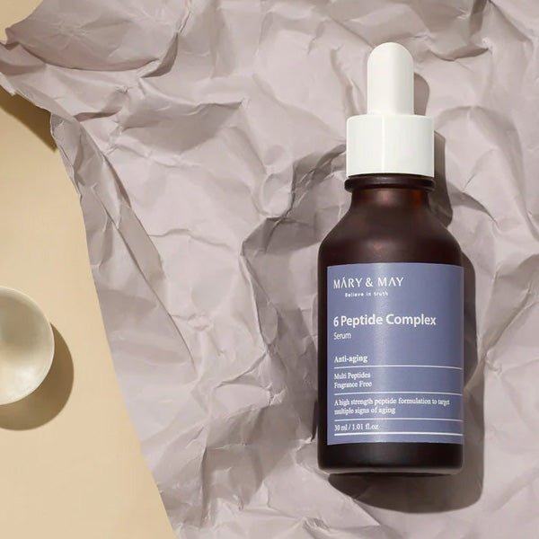 Pretnovecošanās 6 peptīdu serums | Mary&May 6 Peptide Complex Serum - KOORE