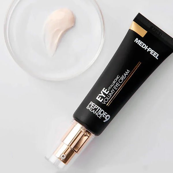 Pretnovecošanas krēms acu plakstiņiem ar peptīdiem | MediPeel Peptide Balance 9 Eye Hyaluronic Volumy Eye Cream - KOORE