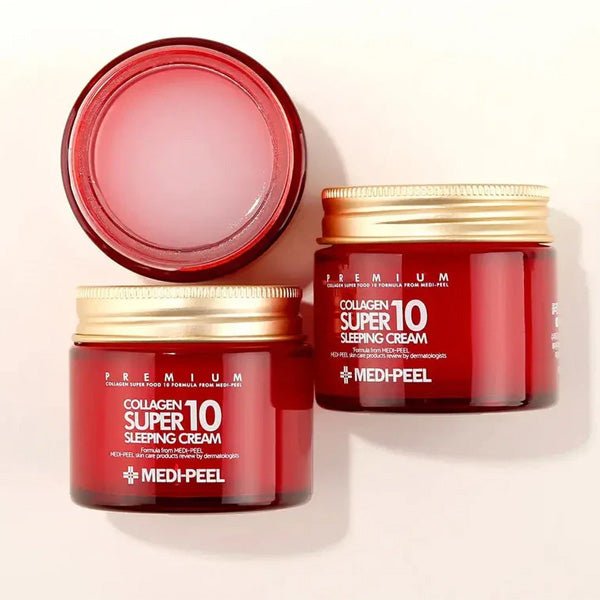 Pretnovecošanās nakts krēms sejai ar kolagēnu | MediPeel Collagen Super10 Sleeping Cream - KOORE