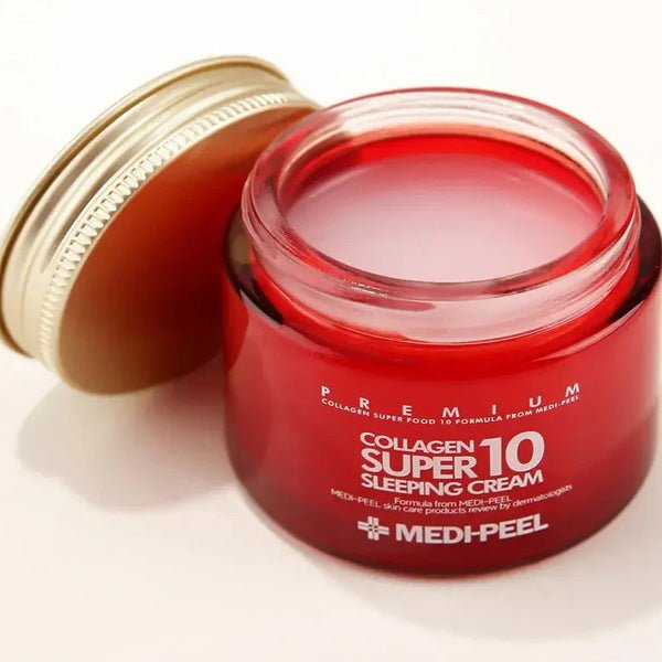 Pretnovecošanās nakts krēms sejai ar kolagēnu | MediPeel Collagen Super10 Sleeping Cream - KOORE