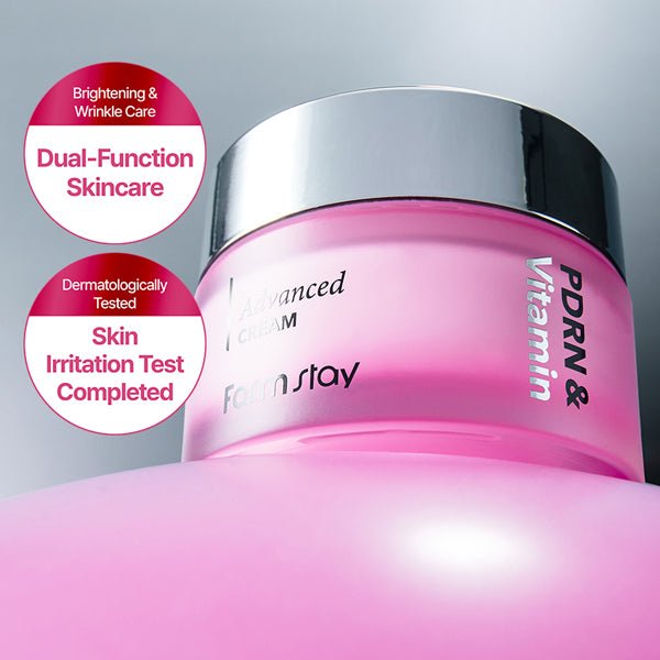Pretnovecošanās sejas krēms ar PDRN un vitamīniem | Farmstay PDRN & Vitamin Advanced Cream - KOORE