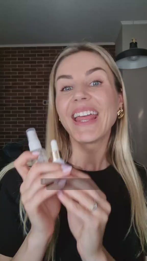 Jmes Read paštonējošie pilieni un sprejs sejai