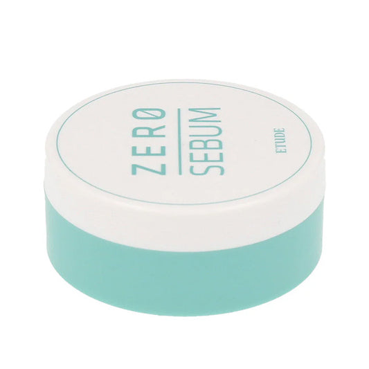 ETUDE Zero Sebum pūdera tekstūra tuvplānā