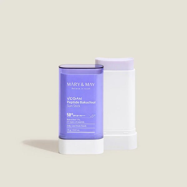 Saules aizsargzīmulis ar bakučiolu | Mary & May Vegan Peptide Sun Stick - KOORE